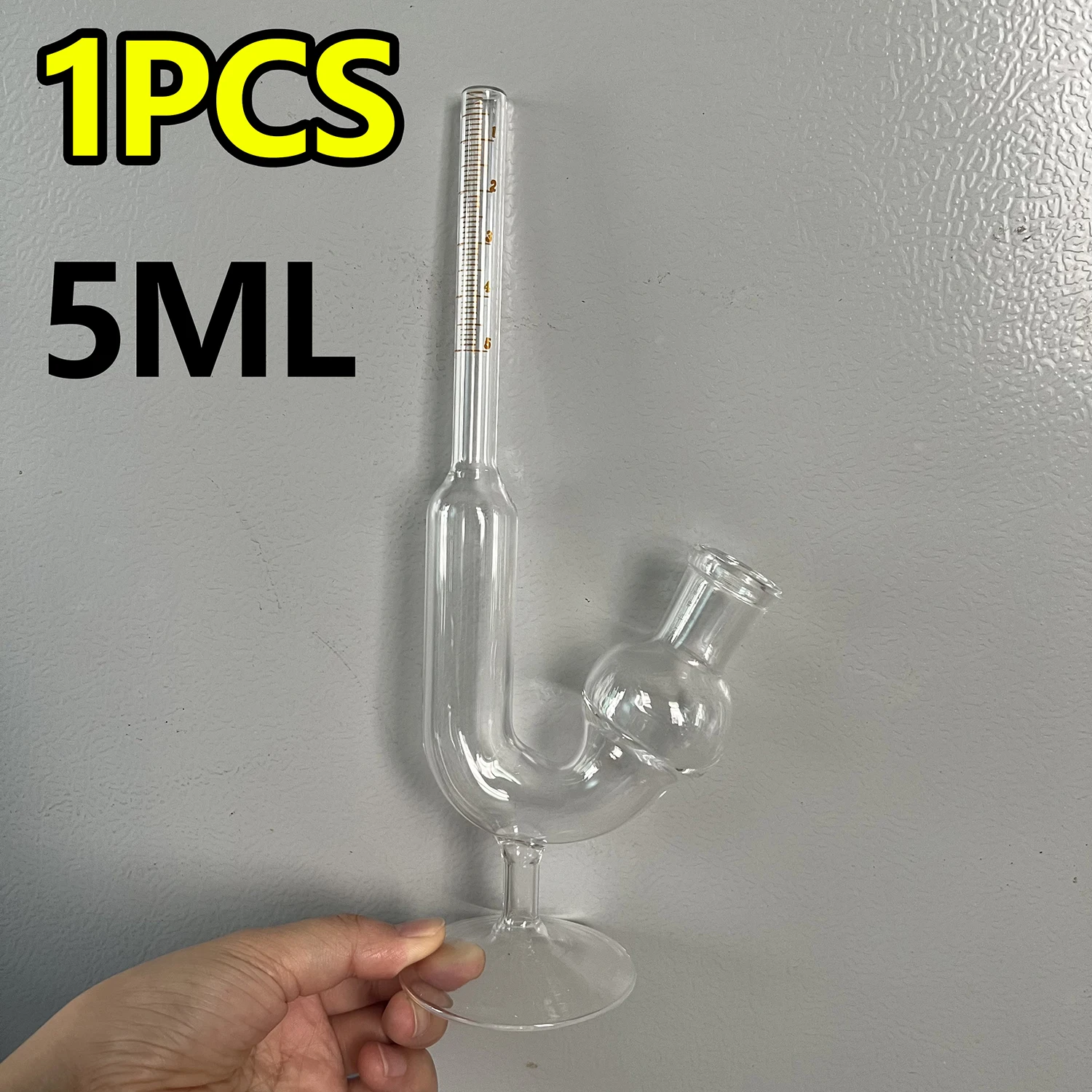 

1 piece 5ml seat-type graduated fermentation tube, flat-head bird cup, accuracy 0.1ml