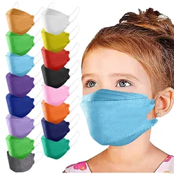 50pcs Children's Outdoor Mask Droplet And Haze Prevention Fish Non Woven Face Mask