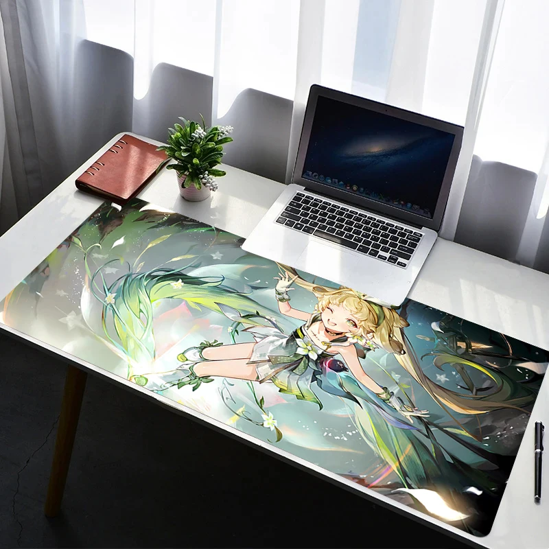 

Mouse Pad Laptop Rubber Extended Desktop Mat Computer Gamer Mousepad PC Gaming Accessories Wuthering Waves Verina Keyboard Pad