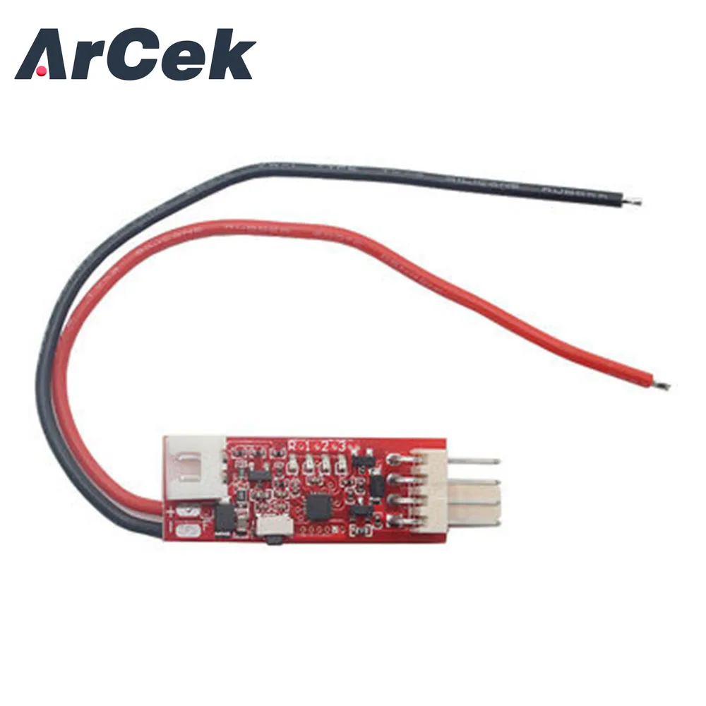 DC 12V PWM 4 Wire Line Fan Temperature Digital Control Controller Speed Regulation for PC Fan Alarm Module Board with 40cm Probe