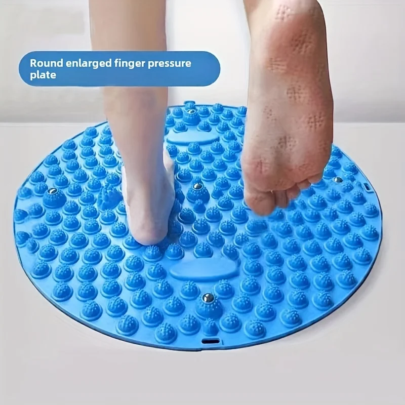 Estera de reflexología para pies, placa de presión para dedos de los pies, masajeador de pies para adultos para circulación meridiana, almohadilla de pie de silicona suave para correr lento