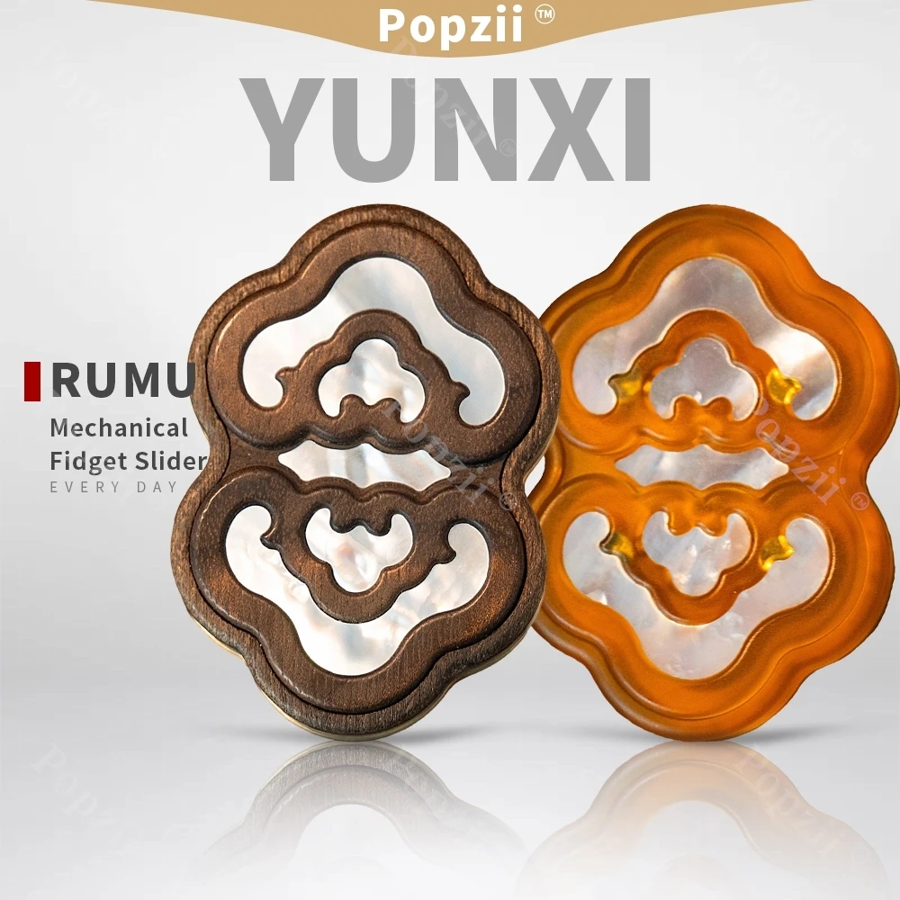

RUMU EDC YUNXI Mechanical Multi Orbit Push Slider Multiple Ways to Play Fidgeting toys Office Stress Relief Gadgets Anxiety Toys