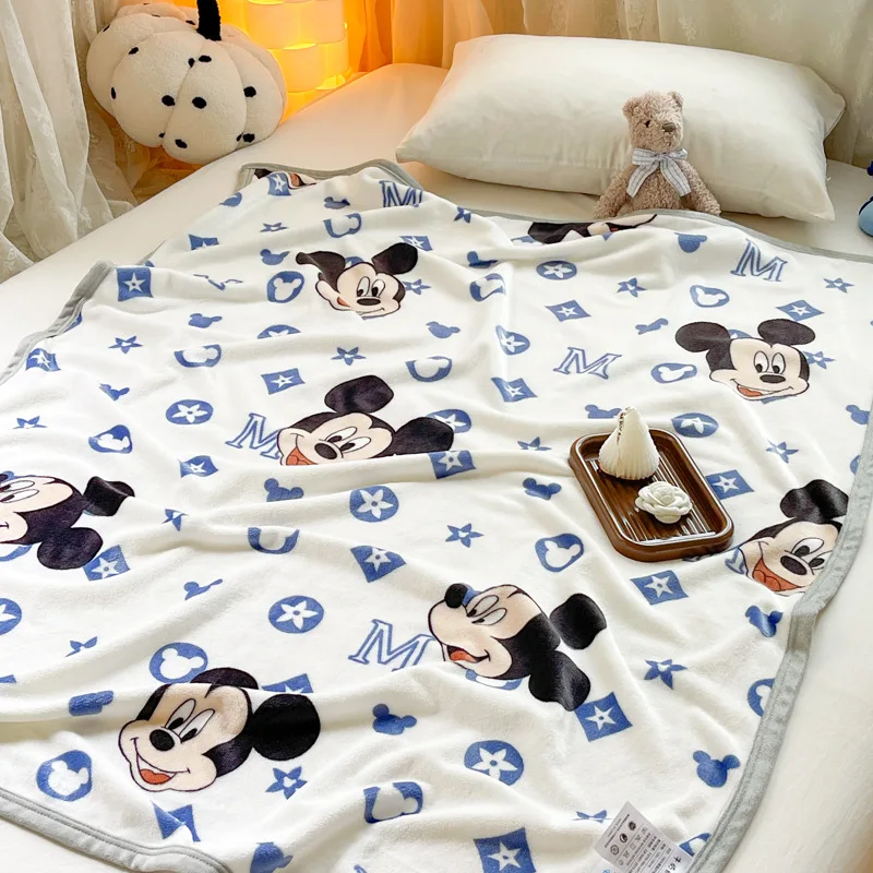 Coperta di classe A per bambini Disney Cartoon Coperta di velluto di seta di latte addensato Coperta di velluto di seta per bambini Coperta per pisolino per asilo