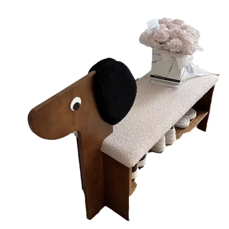 Cute puppy bench creativity, design entry fashion home, durable bedside stool