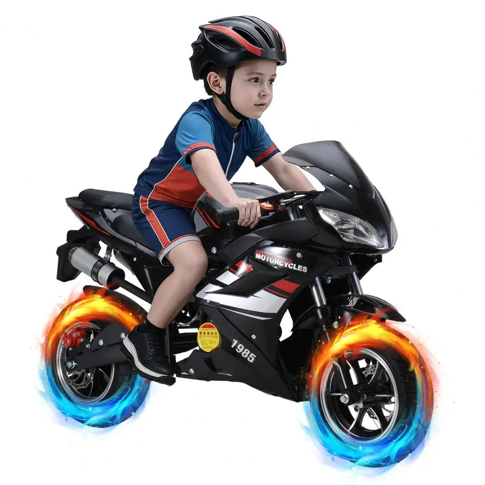 

49cc 4-Stroke Pocket Rocket Motorcycle, 8 Inch Wheels Mini Motorcycle, Gas Pocket Motorbike with Front Rear Disc Brakes