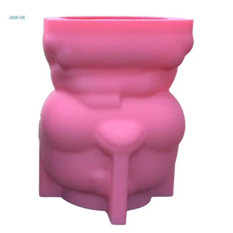 قوالب سيليكون بطة لوعاء الزهور ديي ، أصيص زهور البطة ، صب راتنج الإيبوكسي #2