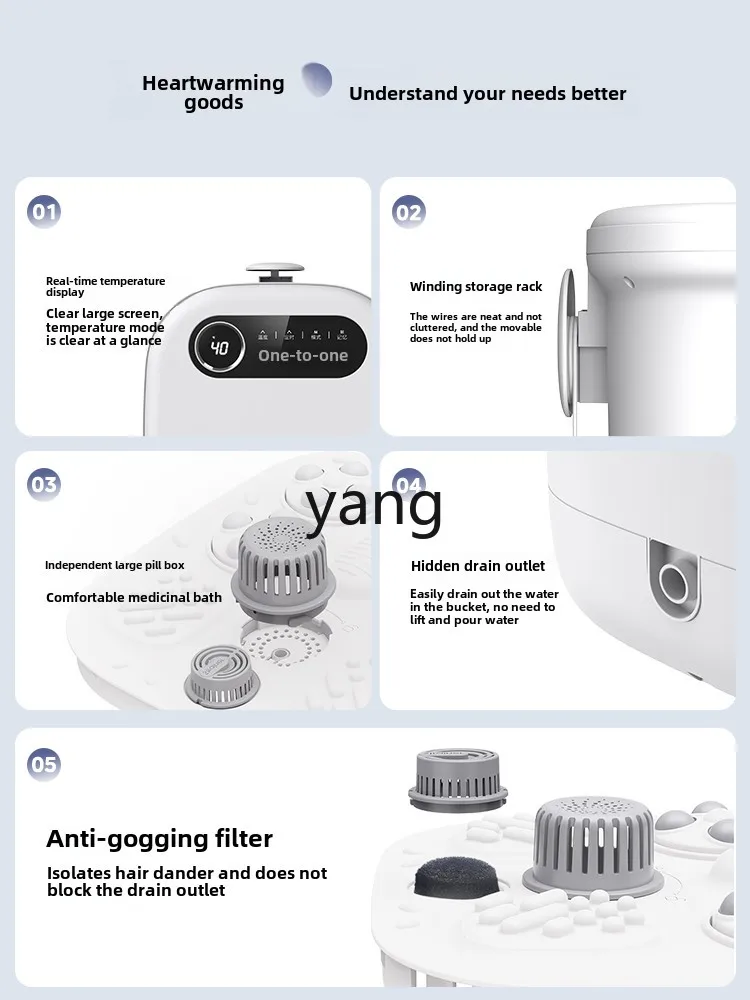 CX household automatic foot bath constant temperature high depth bucket foot therapy machine electric foot wash basin