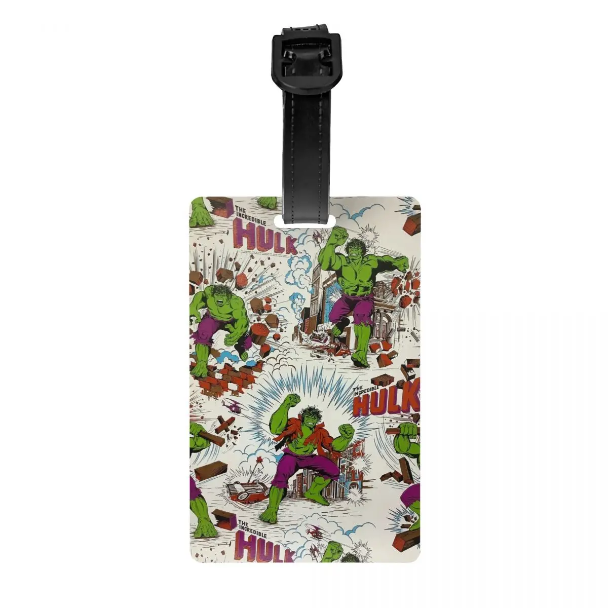 

Изготовленная на заказ багажная бирка с изображением Халка, чемодан, конфиденциальная обложка для багажа, идентификационная этикетка