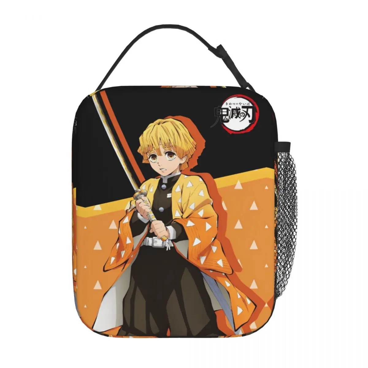 Zenitsu Demon Slayer Insulated Lunch Bags Large Meal Container Cooler Bag Tote Lunch Box School Travel Girl Boy