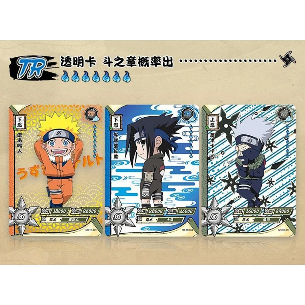 Original Kayou NARUTO Card For Children Uchiha Sasuke Yamanaka Ino Haruno Sakura Limited Game Collection Card Christmas Gifts