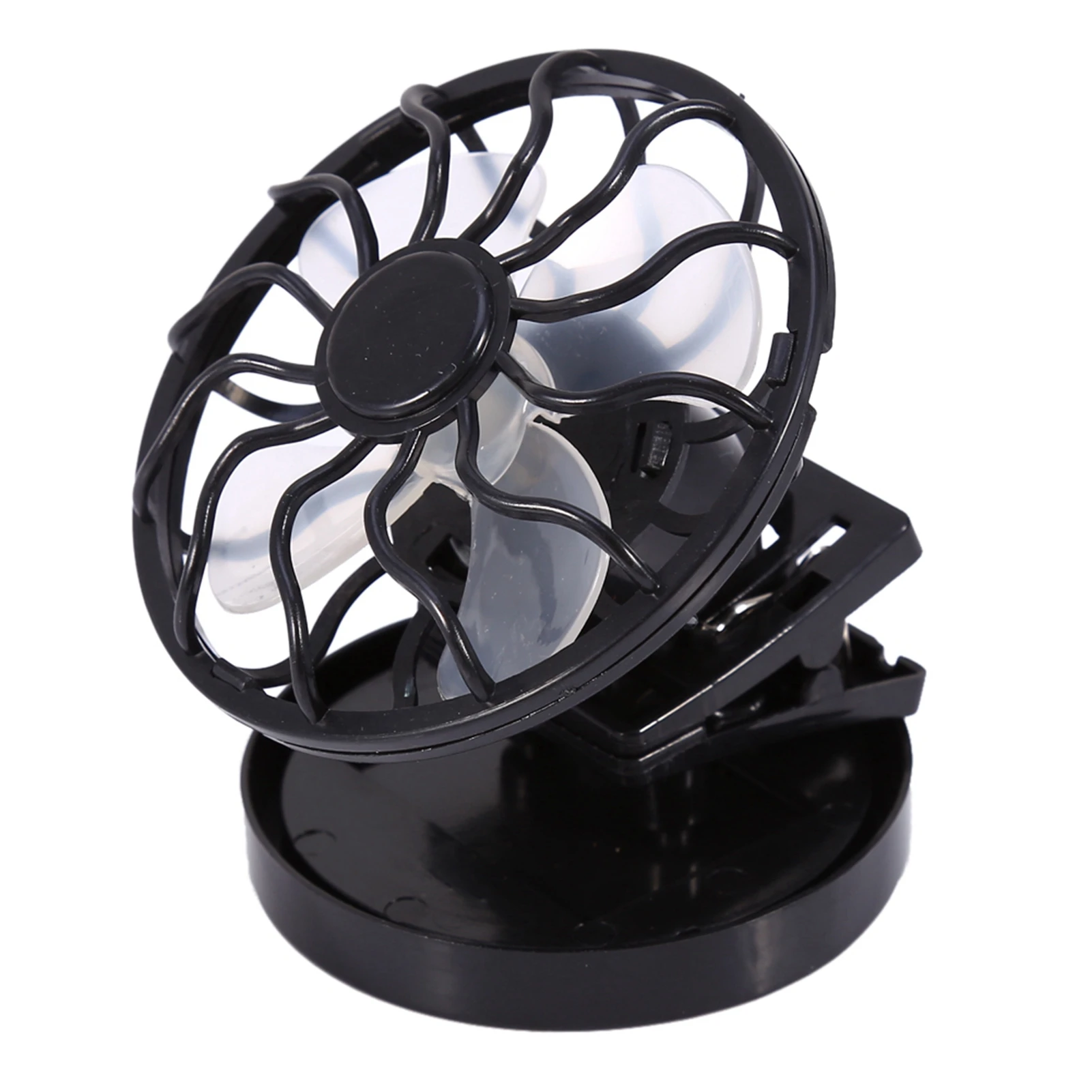 Electric Fan Electric  Clip On Solar Fan Air Conditioner Cooling Cell Fan Travel Camping Hiking Cooling Solar Fan Travel Fan