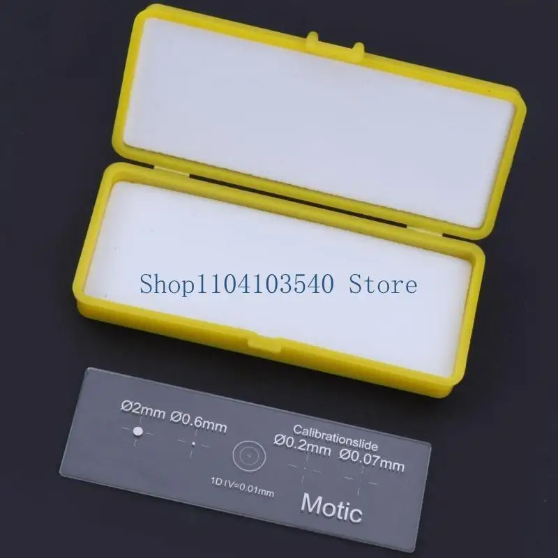 02DC 0.01mm Microscopes Reticle Calibration Camera Slide Ruler Crosses Stage Micrometers Multifunctional Microscopes Calibrating