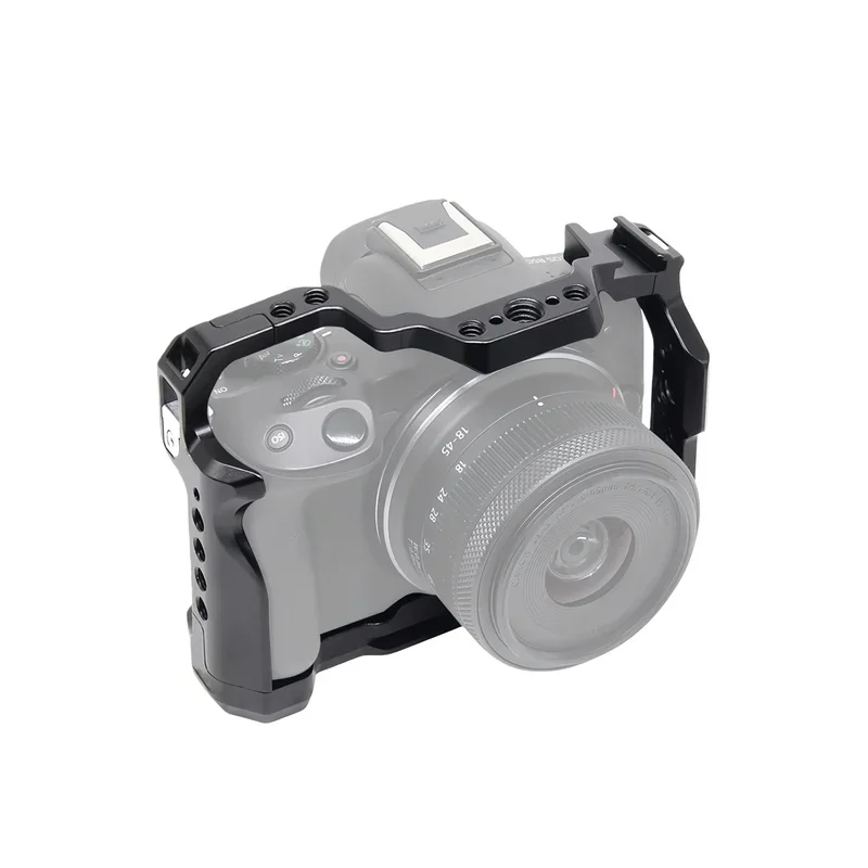 Camera Cage for Canon EOS R50  Aluminum Alloy Protective Frame with Quick Release Plate for Vlog Video Stabilizer