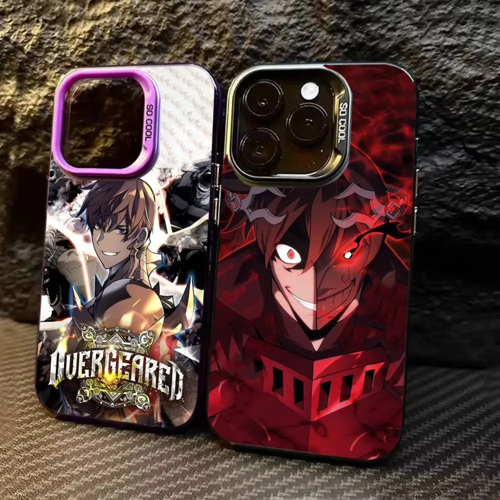 Coque de téléphone Comic O-Overgeared Greed couleur argent pour iPhone 17 16 15 14 13 12 11 Pro Max Plus