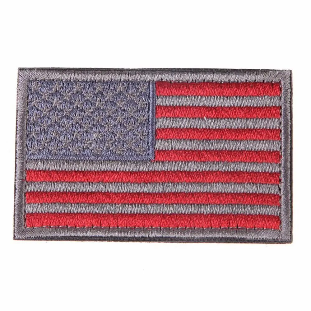 USA American Flag Apparel Sewing Garment Patriotic Iron On Patches Clothes Stickers Embroidered Appliques
