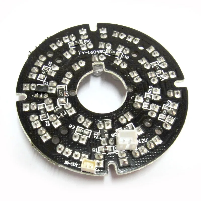 24 LEDs 5mm Infrared 90 Degrees Bulbs 850nm IR Board Illuminator For CCTV Camera