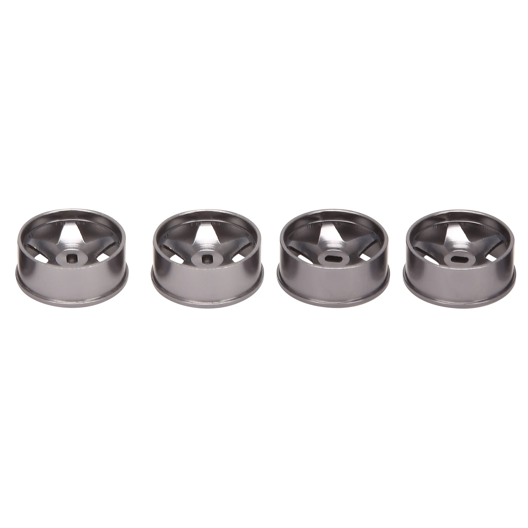 【CARNIVAL】4Pcs For 1:28 Mosquito Car Upgrade Parts OP Parts IW04 Aluminum Alloy Wheel Hair Metal Aluminum Alloy Wheel