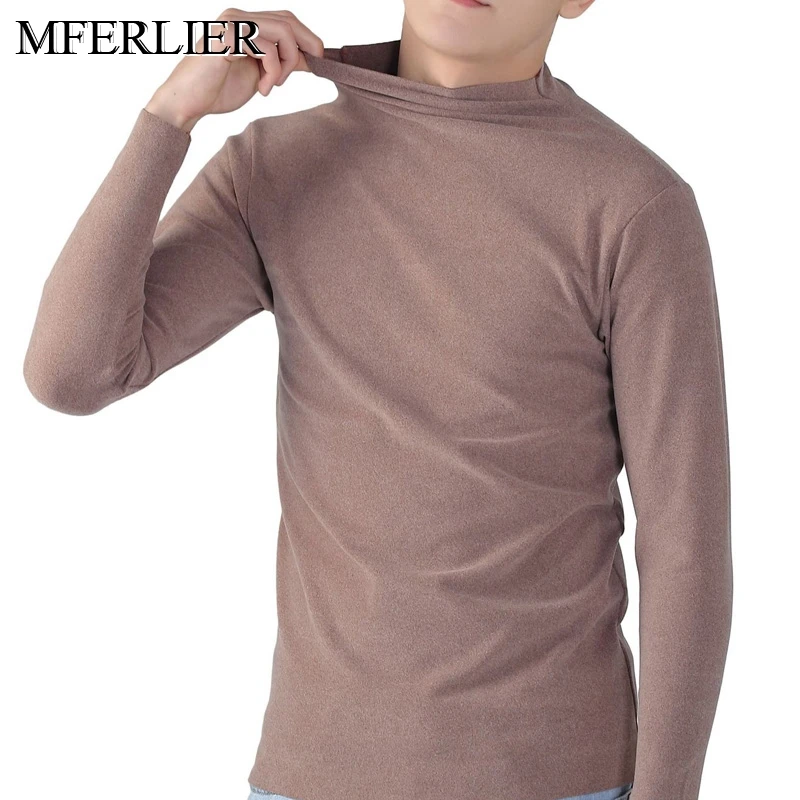 Spring winter men tshirt 5XL 6XL 7XL 8XL 9XL Bust 160cm warm t shirt men 4 colors