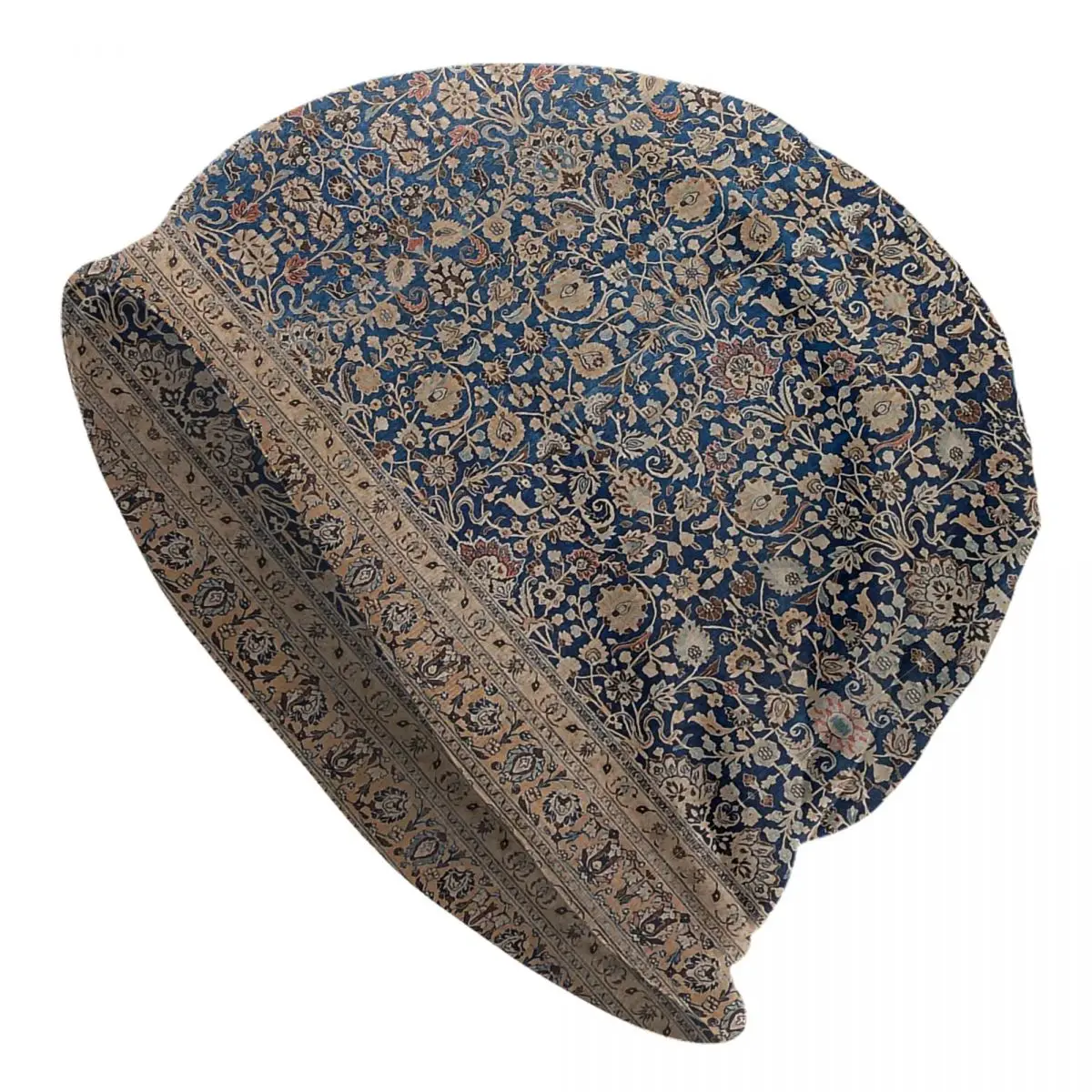 Hat Antique Tabriz Persian Rug Outdoor Caps For Men Women Bohemian Boho Style Skullies Beanies Ski Caps Soft Bonnet Hats