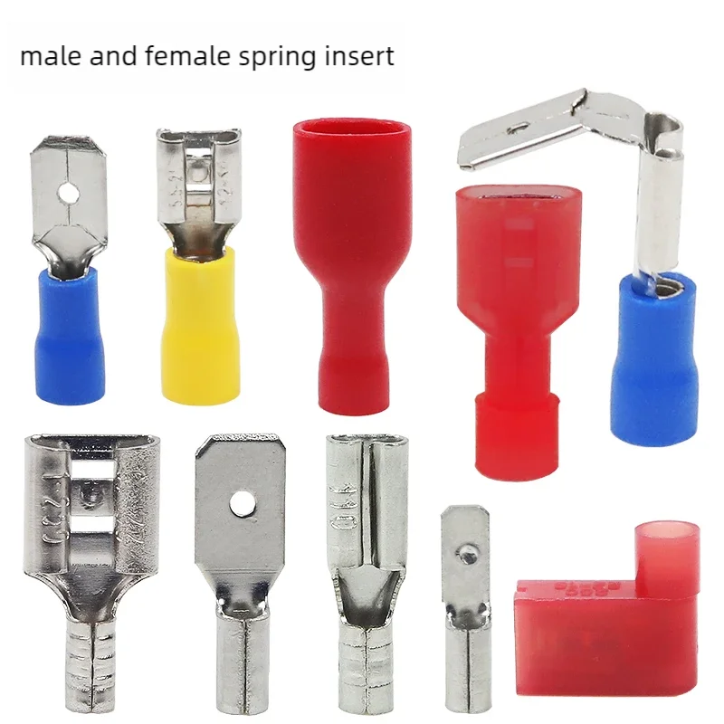 

FDD/MDD1.25/5.5-110/187/250 Insulated male and female terminal spring 2.8/4.8/6.3 Cold pressed end insert