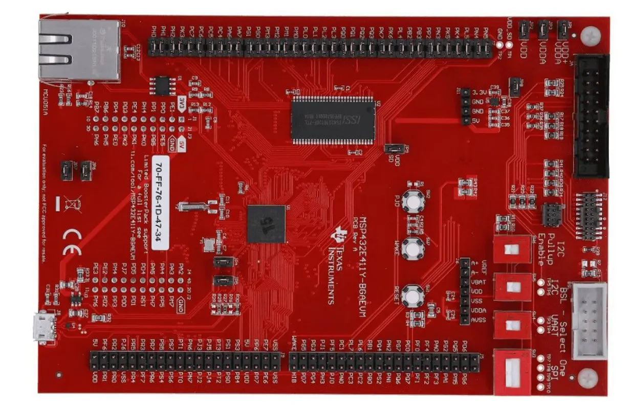 

KDK350ADPTR-EVM SimpleLink MSP432E411Y-BGAEVM LCD plug-in circuit board