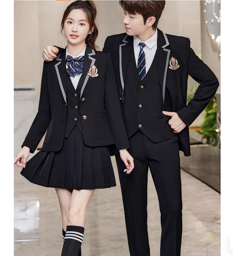 

2026 NEW Autumn and winter suit set for male and female students, JK professional temperament work uniform