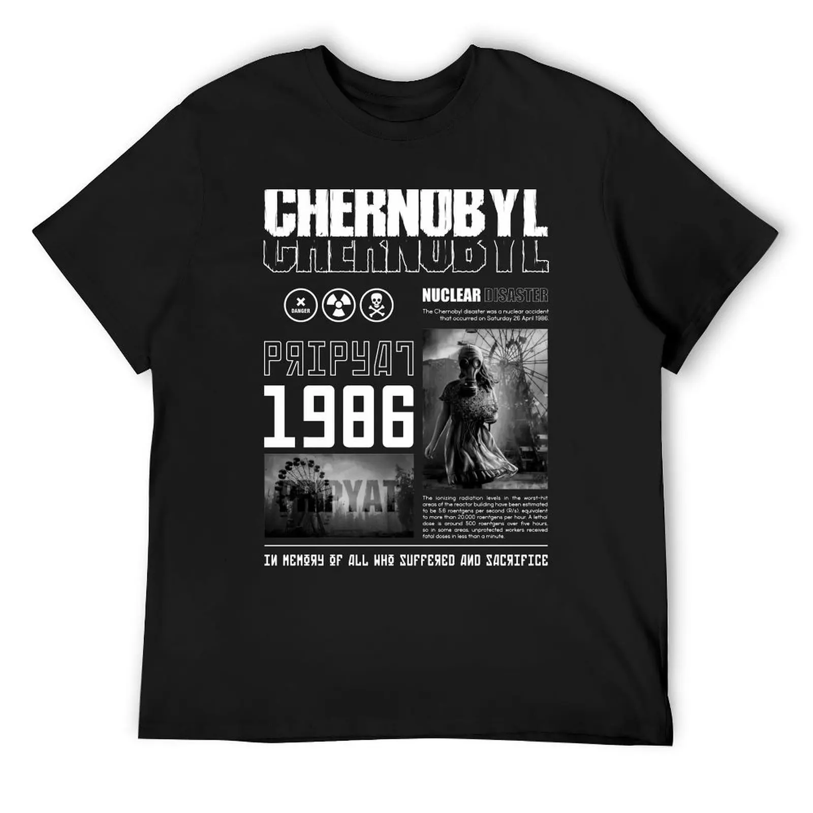 

Chernobyl T-Shirt shirts graphic graphics sports fans customs design your own Short sleeve tee men