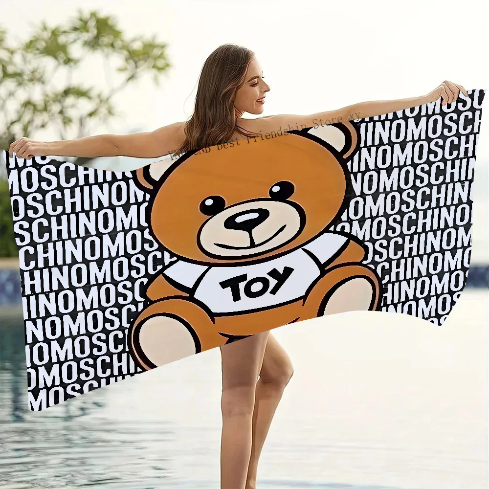 Moschino Art Towel Microfiber Beach Towel Quick Dry Kids Beach Blanket Soft Unisex Camping Pool Towel