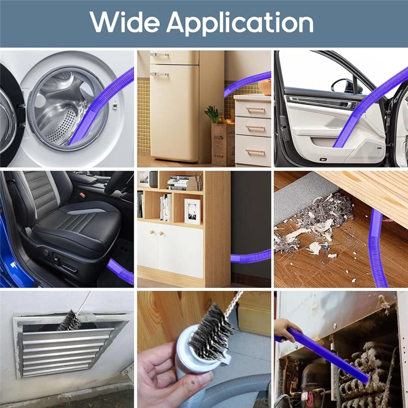 WHYY-5PCS طقم تنظيف فتحة التهوية للمجفف لدايسون V7 V8 V10 V11 V12 V15 V6 مرفق فتحة التهوية لإزالة الوبر للزوايا والفجوات