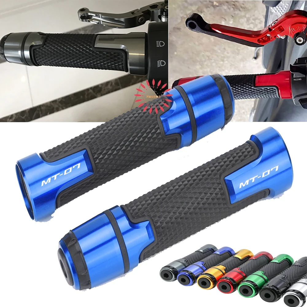 

Logo For YAMAHA MT07 MT 07 MT-07 Motorcycle Parts 7/8'' 22MM CNC Handlebar Grips End Plugs Cap Cover Handlebar Cover With Plug