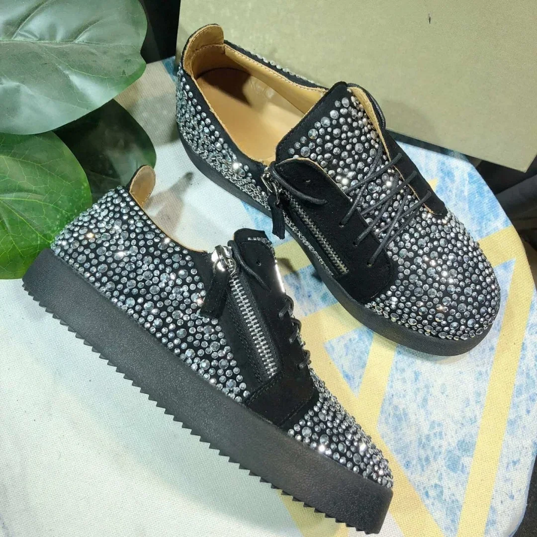 

New Fashion Casual Sneakers for Men Brand Designer Women Tennis shoes Luxury Real Leather GZ Loafers Sports shoes 35-48 G0926