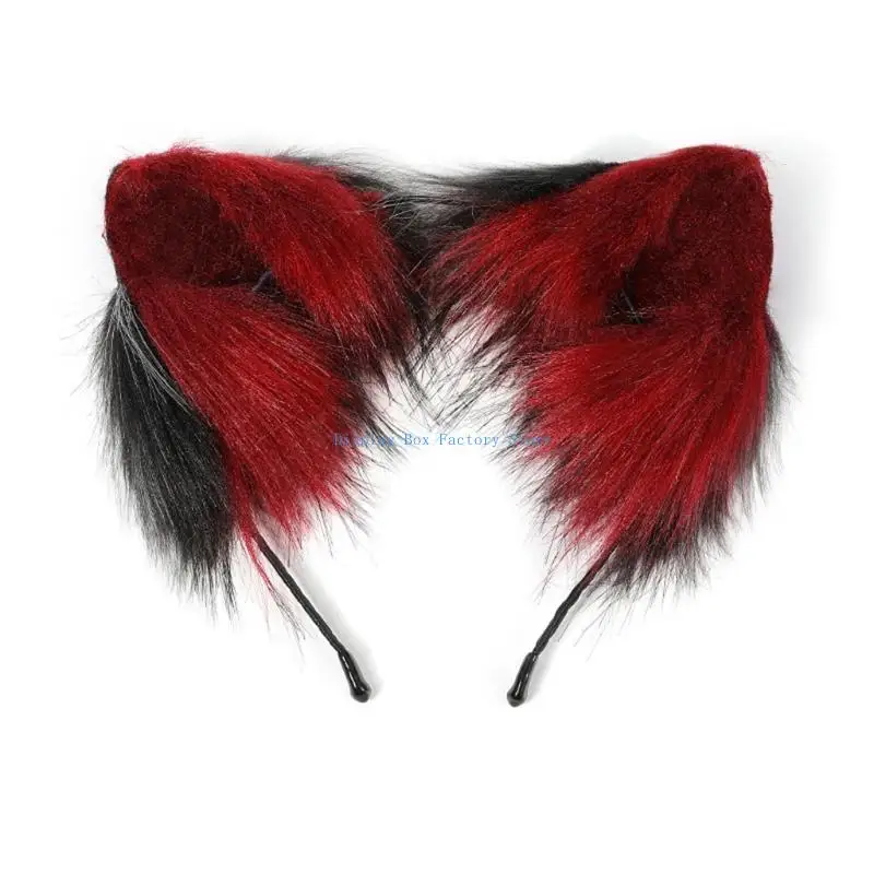 

MXMF Handmade Plush Headwear Animal Ears Headband Halloween Cosplay Party Supplies