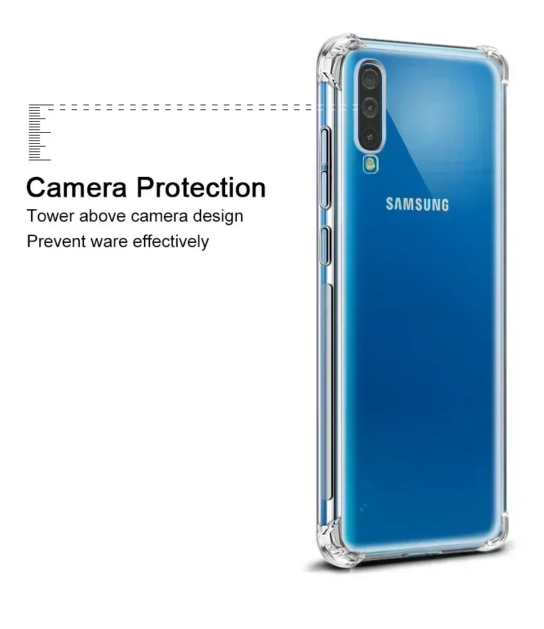 Shockproof Case For Samsung Galaxy M54 M14 A54 A34 A24 A14 A73 A53 A33 A13 M33 M53 5G A81 A71 A51 A41 A31 Case Silicone TPU Case