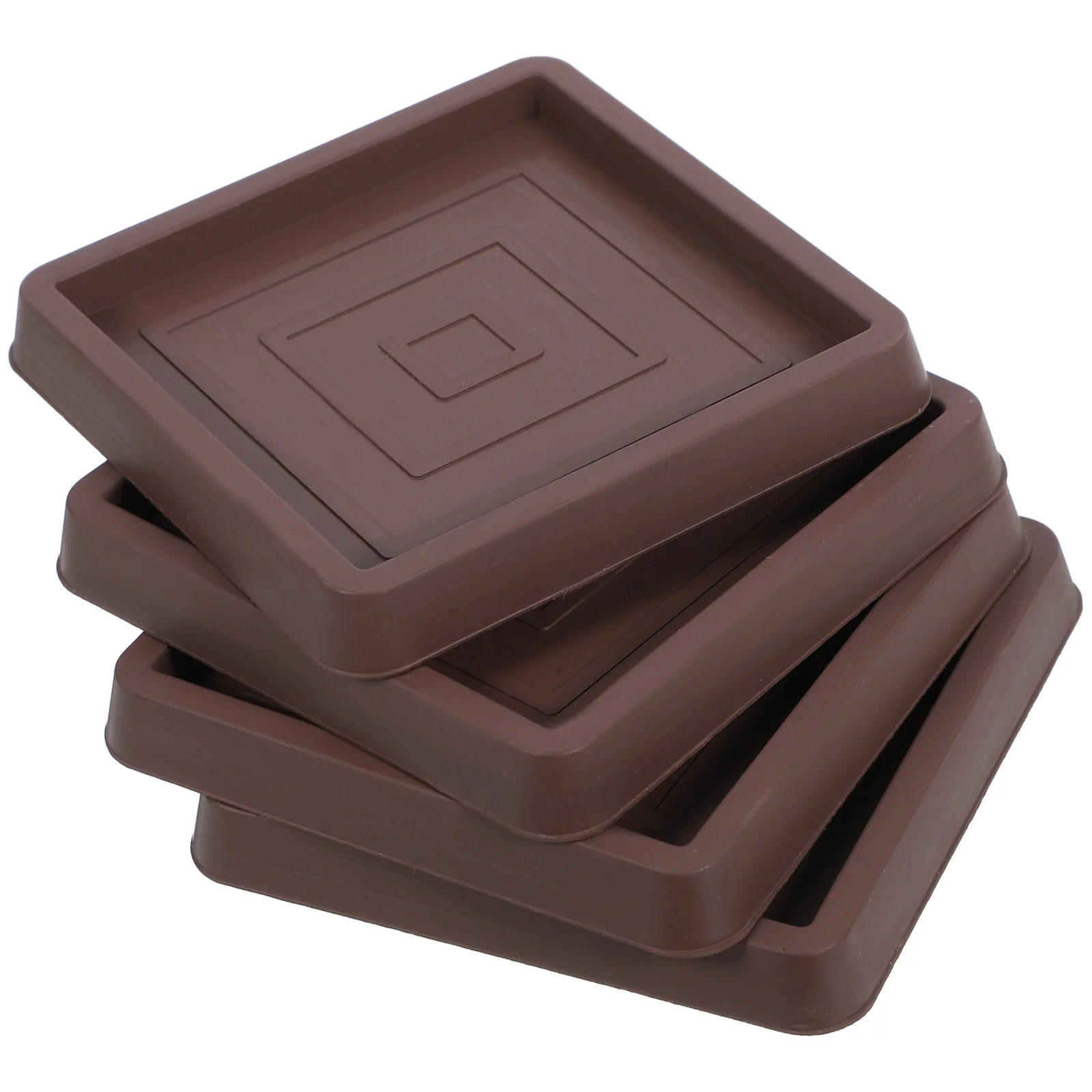 4 Pcs Sofa Legs Non-slip Mat Round Rug Furniture Sliders for Carpet Rubber Multi-function Chair Wheel Stopper