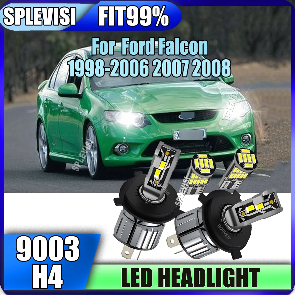 

1:1 Size Design Space-Saving H4 9003 Car Headlight LED Bulbs Directly Fit For Ford Falcon 1998 1999 2000 2001 2002 2003-2008