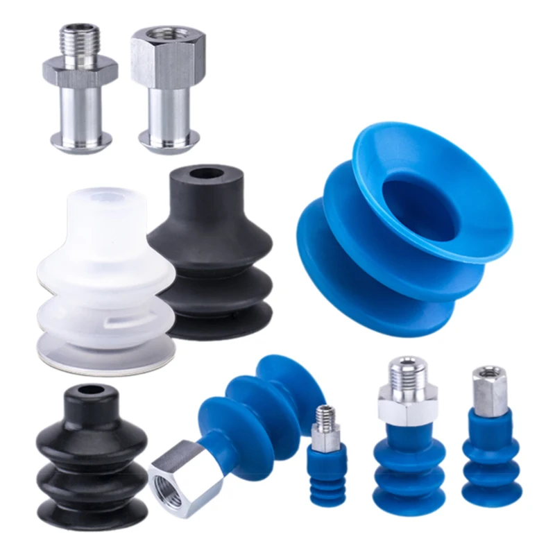

5Pcs FG Series Corrugated vacuum suction cup Imported silicone and nitrile rubber materials FG-3/7/9/12/14