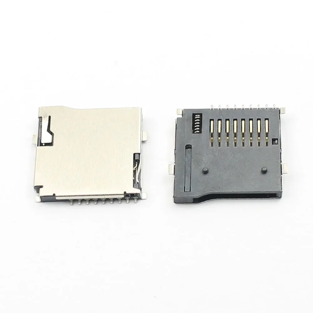50 stks TF Micro SD-kaart Socket Push-Push Type Automatische PCB Connector Soldeer Adapter