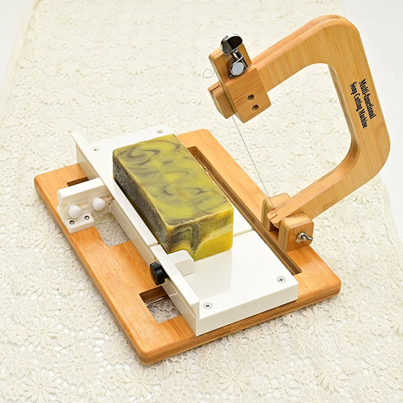 Immagine 6: Strumento All-in-One per Taglio e Rifinitura Sapone Artigianale, Stazione di Taglio Sapone Migliorata, Taglierina a Filo per Sapone a Processo a Freddo, Taglierina per Sapone