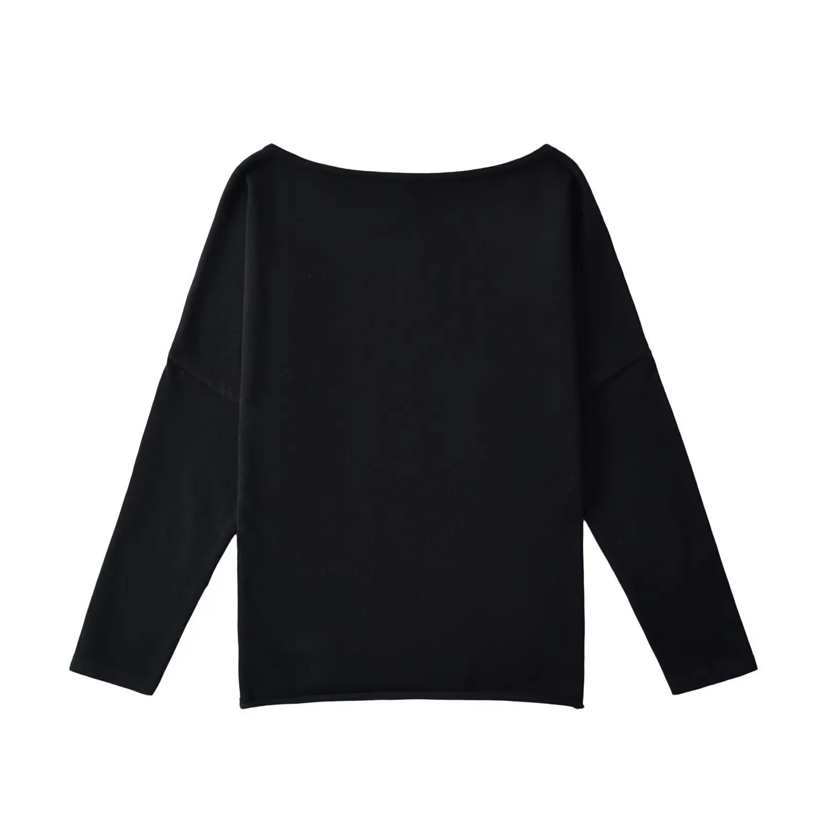 Herfst Nieuwe 2024 Pittige Meisje Slash Hals Off Schouder Gebreide Trui Vrouwen Ontwerp Gevoel Losse Lange Mouw Casual Trui E1JZ