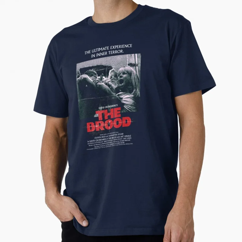 

RETRO THE BROOD (CHROMOSOME 3) 80s Vintage horror movie Gift t shirt 100% cotton print Graphic Clothes Men's All size S-6XL top