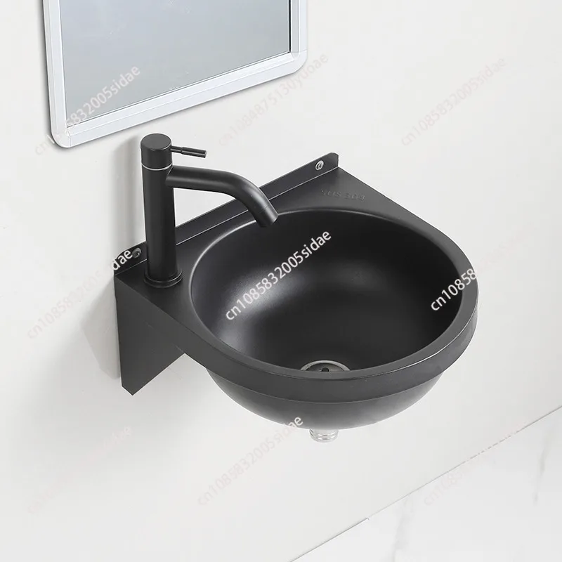 304 stainless steel household small unit wall mounted small washbasin balcony bathroom washbasin simple basin