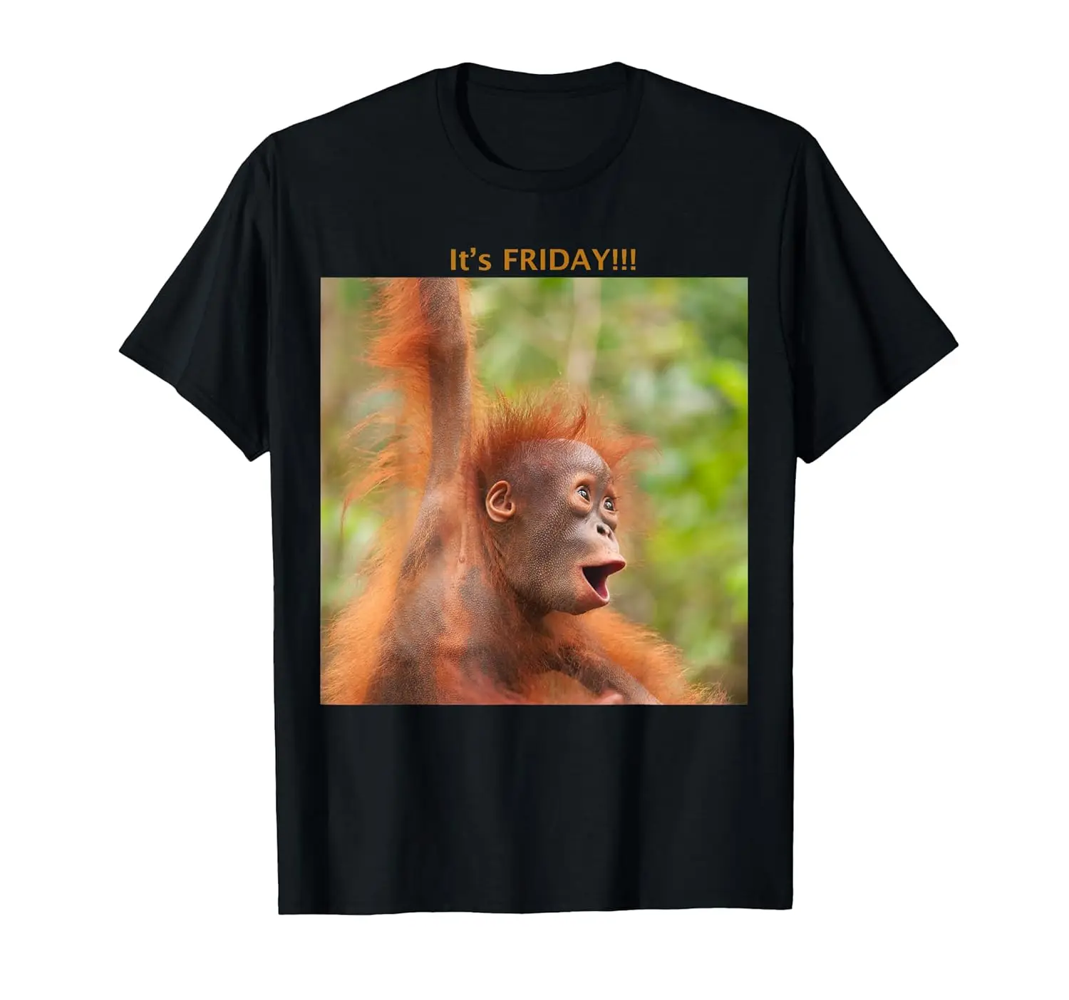 

Men's t shirts Football High Street Summer 100% cotton Orangutan Shouting Printing Short sleeve tee Luxury Aesthetic clothing