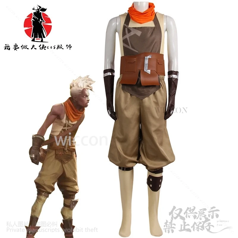 Arcane Anime League Of Legends Game LOL Cosplay Ekko Kostuum Halloween Carnaval Pak Broek Pruiken Voor Vrouw Man Cos Aangepast