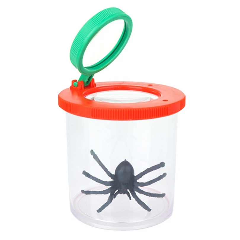 Handheld Bug Catcher Magnifying Insect Box for Kids Children Education Toy Insect Feeding Experimental Observation Box Magnifier