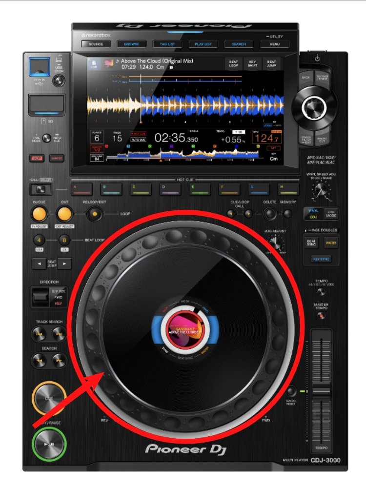 Original Outer Jog Wheel Outer Shuttle Jog Dial for Pioneer CDJ 3000 DJ Equipment Part DNK6778 Repair Accessory
