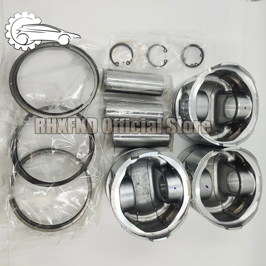 

81mm 3KR1 Piston & Piston Ring 8-94414-745-1 8-97176-892-0 5121210290 For Isuzu Excavator Loader Tractor Forklift Truck Engine
