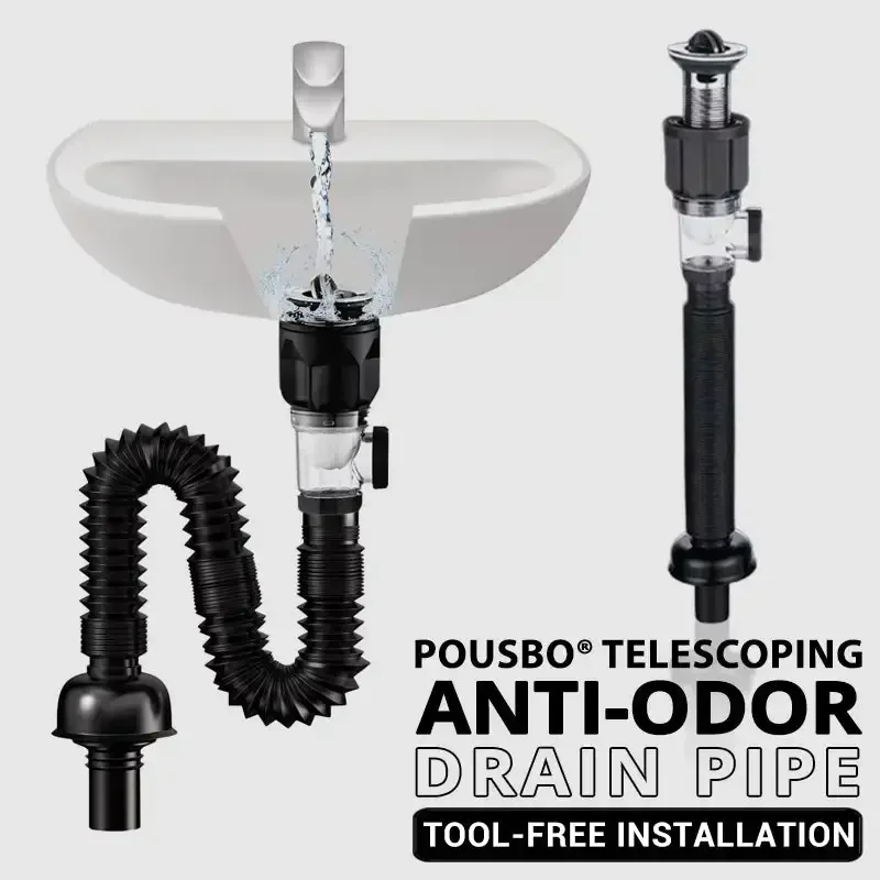

Universal washbasin, sink drain pipe, anti odor and leak plug accessories