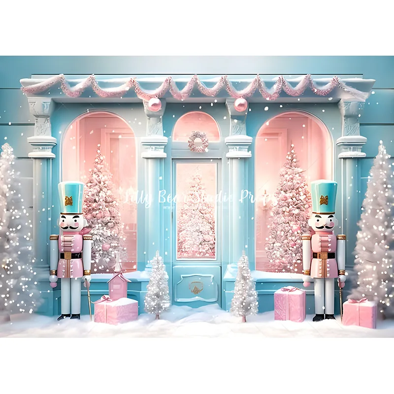 Corona de Navidad con muñeco de nieve, accesorios de fondo para fotografía familiar, fiesta de Nochebuena, sala de estar, Fondo de Año Nuevo, YR-03