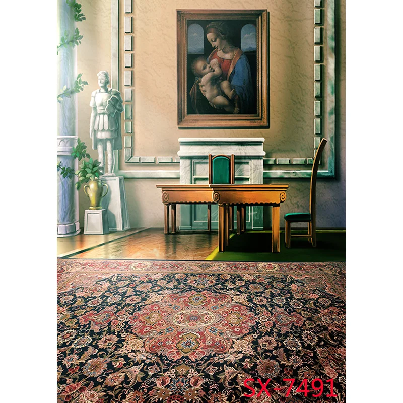 Vinyl Chụp Ảnh Phông Nền Chống Đỡ Hoa Sàn Gỗ Lâu Đài Cưới Chủ Đề Chụp Ảnh Phòng Thu Nền 2157 YXFL-67