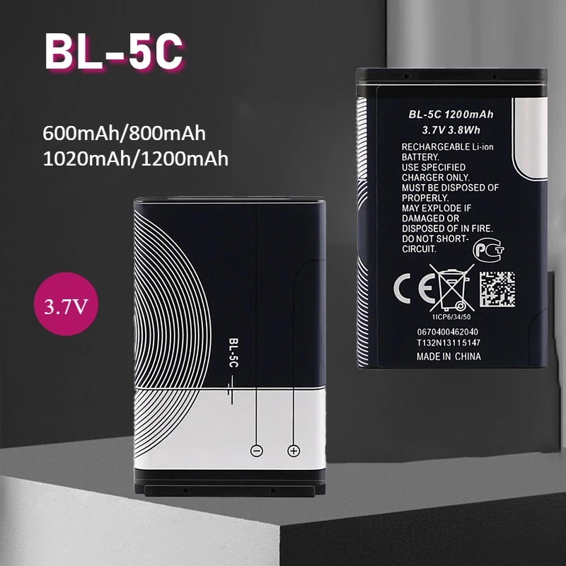 BL5C 3.7V Lithium P…
